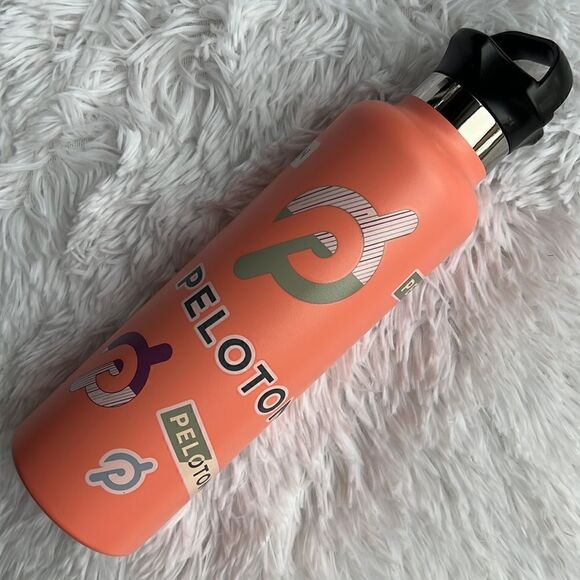 Peloton 24oz Stainless Steel Sticker Bottle, Orange - Picture 3 of 16